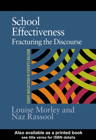 Imagen de portada: School Effectiveness 1st edition 9780750708470