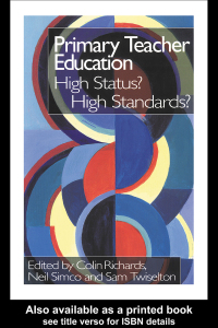 Cover image: Primary Teacher Education 1st edition 9780750708456