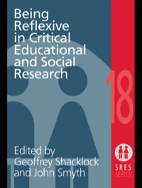 Cover image: Being Reflexive in Critical and Social Educational Research 1st edition 9780750707756