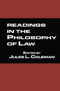 Imagen de portada: Readings in the Philosophy of Law 1st edition 9780815337188