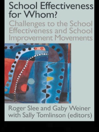Imagen de portada: School Effectiveness for Whom? 1st edition 9780750706704