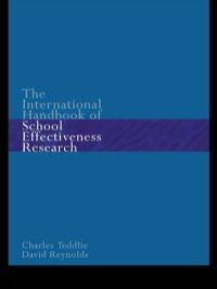 Imagen de portada: The International Handbook of School Effectiveness Research 1st edition 9781138169791