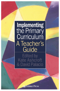 Imagen de portada: Implementing the Primary Curriculum 1st edition 9780750705936