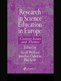 Imagen de portada: Research in science education in Europe 1st edition 9780750705479