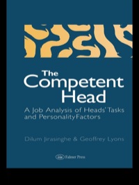 Cover image: The Competent Head 1st edition 9780750705226