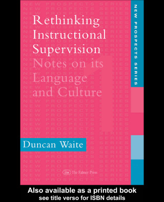 Omslagafbeelding: Rethinking Instructional Supervision 1st edition 9780750703802