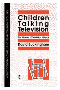 Cover image: Children Talking Television 1st edition 9780750701105
