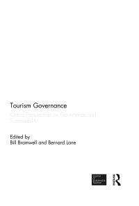 Imagen de portada: Tourism Governance 1st edition 9780415587716