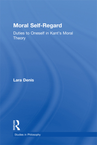 صورة الغلاف: Moral Self-Regard 1st edition 9780815339670