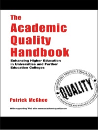 Cover image: Academic Quality Handbook Rb 1st edition 9780749436629