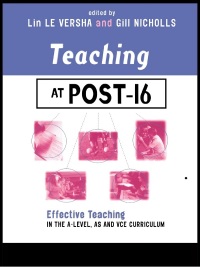 Cover image: Teaching at Post-16 1st edition 9780749433482