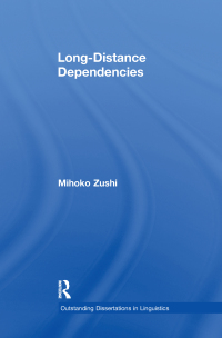Cover image: Long-Distance Dependencies 1st edition 9780815340485