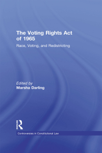 Imagen de portada: The Voting Rights Act of 1965 1st edition 9780815340652