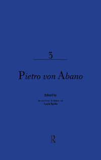 Titelbild: Pietro Von Abano 1st edition 9780824015022