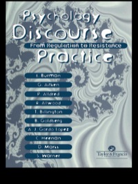 Imagen de portada: Psychology, Discourse And Social Practice 1st edition 9780748405046