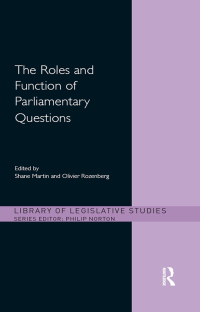 Omslagafbeelding: The Roles and Function of Parliamentary Questions 1st edition 9780415669801