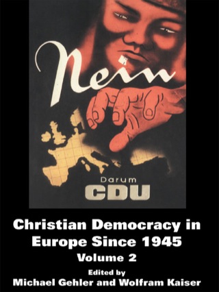 Cover image: Christian Democracy in Europe Since 1945 1st edition 9780714685670