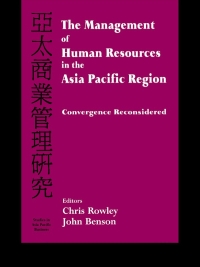 Immagine di copertina: The Management of Human Resources in the Asia Pacific Region 1st edition 9780714655864