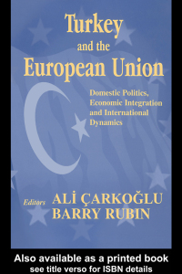 Immagine di copertina: Turkey and the European Union 1st edition 9780714654027