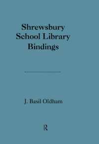 Imagen de portada: Shrewsbury School Library 1st edition 9780824040468