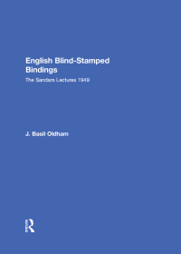 Cover image: English Blind Stamped 1st edition 9780824040475