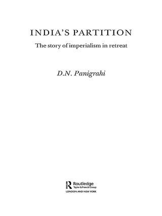 صورة الغلاف: India's Partition 1st edition 9780714656014