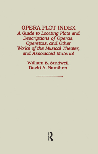 Omslagafbeelding: Opera Plot Index 1st edition 9780824046217