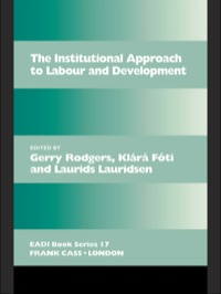 表紙画像: The Institutional Approach to Labour and Development 1st edition 9780714642420