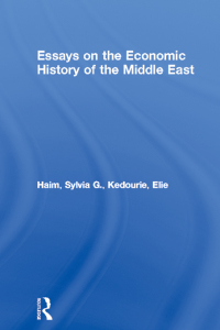Cover image: Essays on the Economic History of the Middle East 1st edition 9781138883949