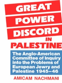 Cover image: Great Power Discord in Palestine 1st edition 9781138992047