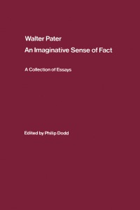 صورة الغلاف: Walter Pater: an Imaginative Sense of Fact 1st edition 9780714631837