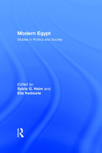 Cover image: Modern Egypt 1st edition 9780714631684
