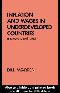 صورة الغلاف: Inflation and Wages in Underdeveloped Countries 1st edition 9781138992467