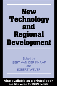 Imagen de portada: New Technology and Regional Development 1st edition 9780709931065