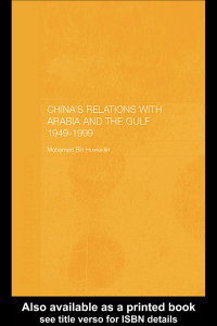 Titelbild: China's Relations with Arabia and the Gulf 1949-1999 1st edition 9780700717309