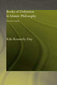 Cover image: Books of Definition in Islamic Philosophy 1st edition 9780700717231