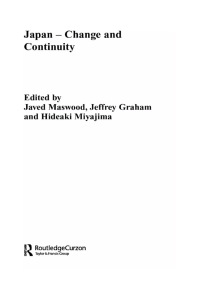 Cover image: Japan - Change and Continuity 1st edition 9781138862845