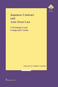صورة الغلاف: Japanese Contract and Anti-Trust Law 1st edition 9781138878938