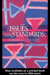 表紙画像: Issues In Setting Standards 1st edition 9780750704823