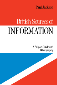 صورة الغلاف: British Sources of Information 1st edition 9780710206961
