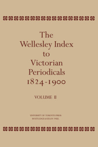 صورة الغلاف: The Wellesley Index to Victorian Periodicals 1824-1900 1st edition 9780710075017