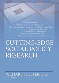 Imagen de portada: Cutting-Edge Social Policy Research 1st edition 9780789032065