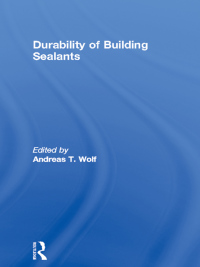 Imagen de portada: Durability of Building Sealants 1st edition 9780419249306