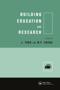 Immagine di copertina: Building Education and Research 1st edition 9780419238003
