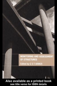 صورة الغلاف: Monitoring and Assessment of Structures 1st edition 9780419237709
