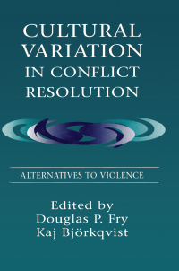 Cover image: Cultural Variation in Conflict Resolution 1st edition 9780805822229