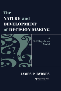 صورة الغلاف: The Nature and Development of Decision-making 1st edition 9780805822878