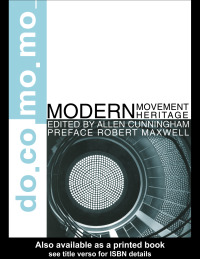 Imagen de portada: Modern Movement Heritage 1st edition 9780419232308