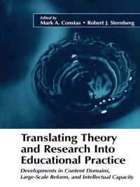 صورة الغلاف: Translating Theory and Research Into Educational Practice 1st edition 9780805851472