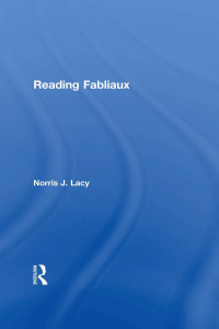 Cover image: Reading Fabliaux 1st edition 9781138864207